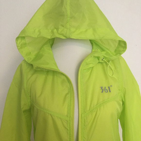 361 lime green wind breaker - Picture 6 of 8